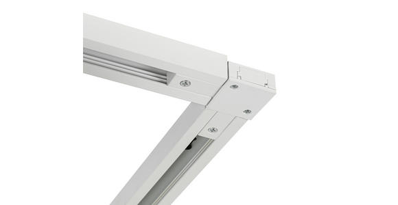 SCHIENENSYSTEM - Chromfarben/Weiß, Trend, Kunststoff/Metall (262cm) - Novel