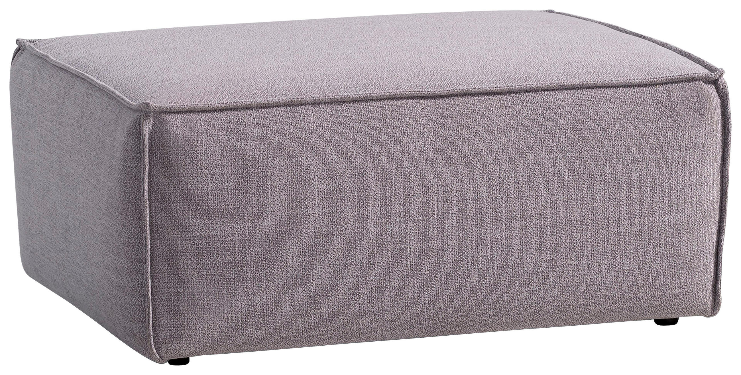 HOCKER in Textil Grau  - Schwarz/Grau, MODERN, Kunststoff/Textil (102/44/77cm) - MID.YOU
