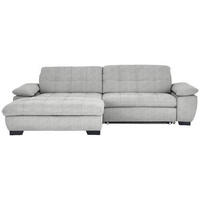 ECKSOFA in Webstoff Platinfarben  - Platinfarben/Schwarz, Design, Textil/Metall (180/265cm) - Carryhome