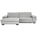 ECKSOFA in Webstoff Platinfarben  - Platinfarben/Schwarz, Design, Textil/Metall (180/265cm) - Carryhome