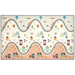 SPIELTEPPICH Häuschen  - Multicolor, Basics, Kunststoff (200/120/1cm) - My Baby Lou