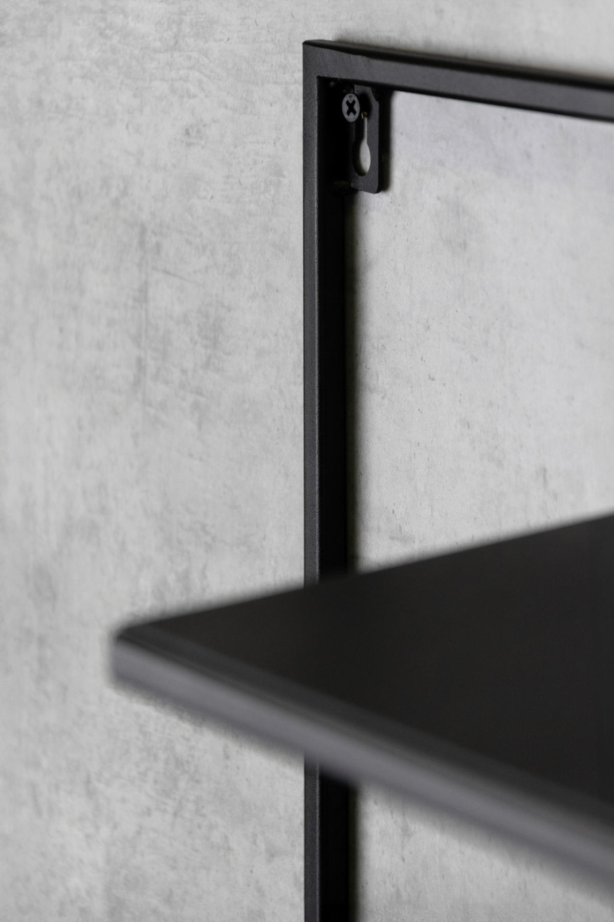 WANDREGAL  - Schwarz, Design, Metall (38.5/20/35cm)