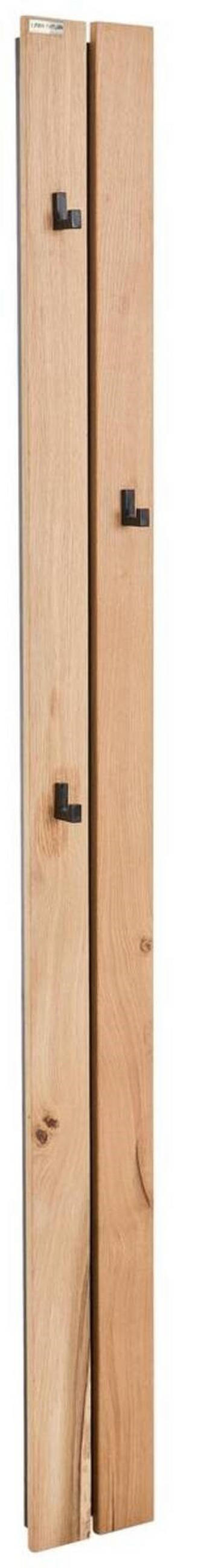ELŐSZOBAPANEL 16,2/168,5/4,1 cm  - fekete/tölgyfa, Design, faalapú anyag/fa (16,2/168,5/4,1cm) - Linea Natura