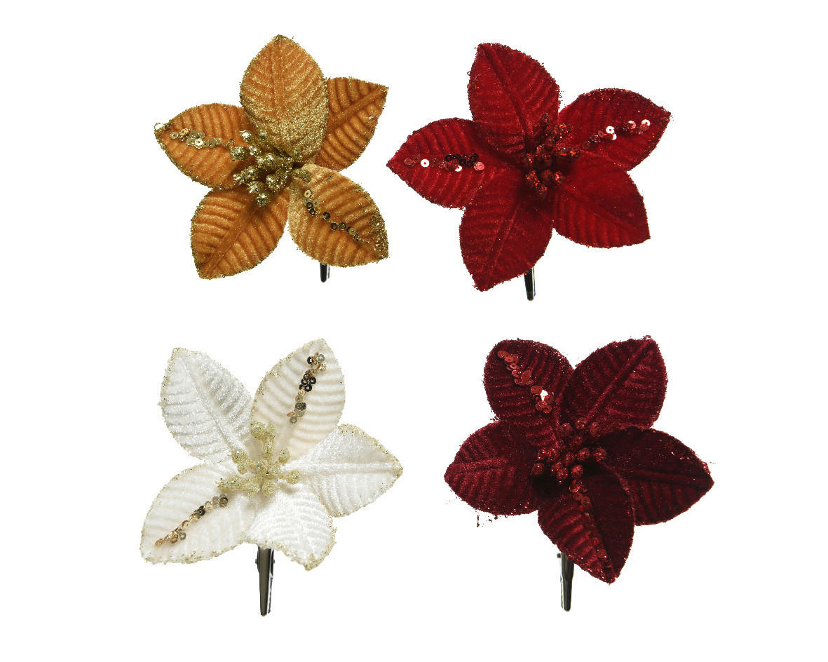 VÁNOČNÍ HVĚZDA 20/20/6 cm - vícebarevná, Basics, plast (20/20/6cm) - X-Mas