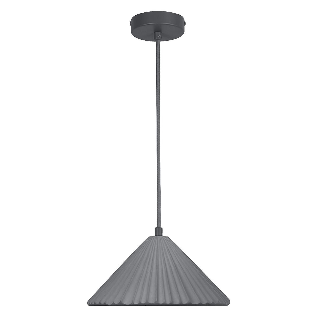 PENDELLEUCHTE 25/117,5 cm   - Dunkelgrau, KONVENTIONELL, Stein/Metall (25/117,5cm) - Ledvance