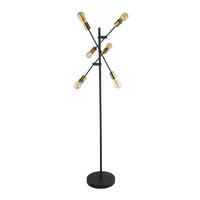 GOLVLAMPA Armstrong 54/150 cm    - svart, Modern, metall (54/150cm)