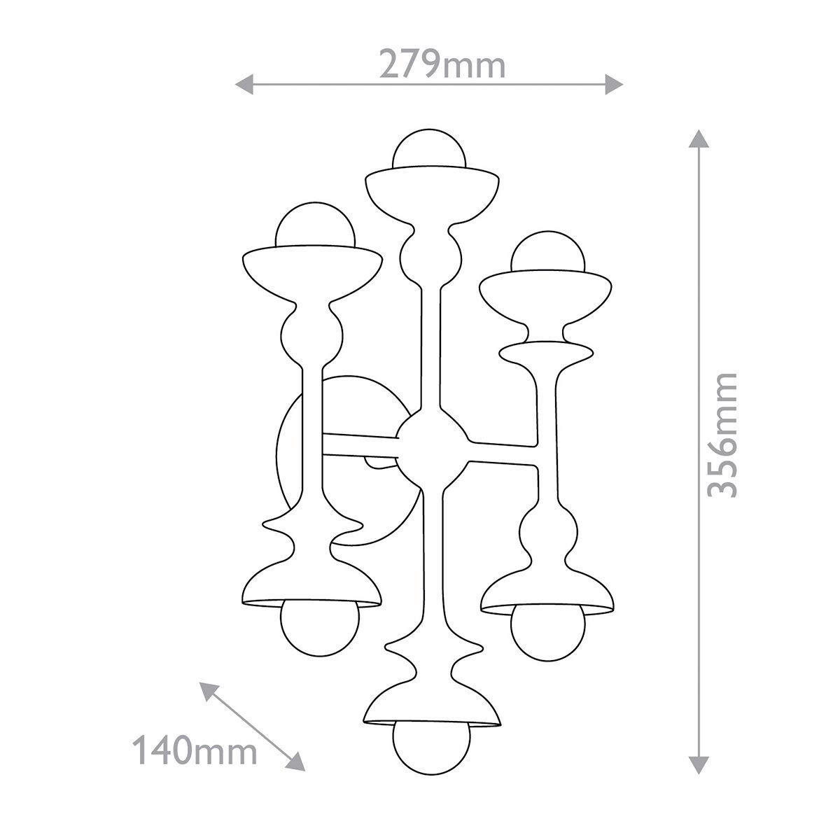 WANDLEUCHTE    - Weiß, KONVENTIONELL, Metall (35,6/27,9/14cm) - Elstead Lighting