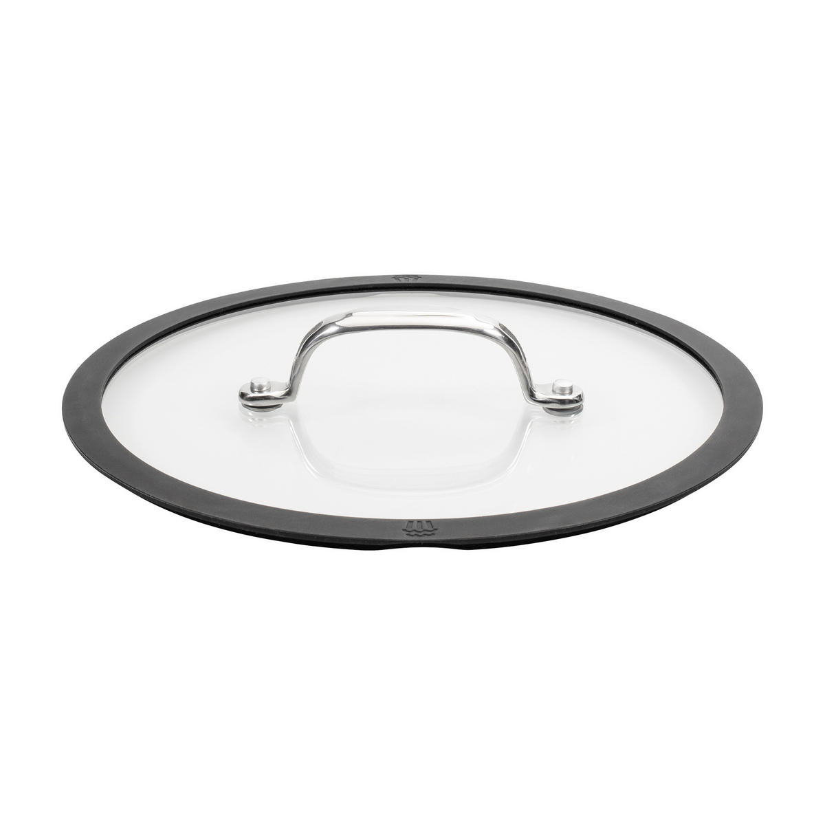 KOCHTOPFSET 3-teilig  - Edelstahlfarben/Schwarz, Basics, Glas/Kunststoff (37/30/23cm) - CHEF CUISINE