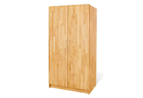 BABYKLEIDERSCHRANK Pinolino Natura Buchefarben  - Buchefarben, Natur, Holz/Metall (94/182/63cm) - Pinolino