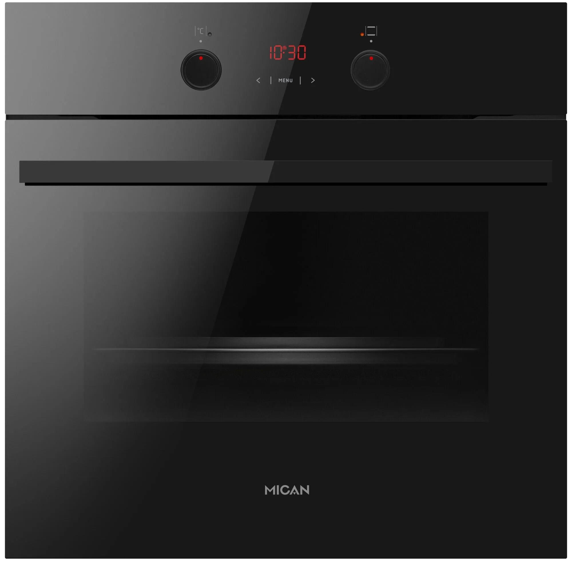 EINBAUBACKOFEN 90530  - Schwarz, Basics, Metall (59,5/59,5/57,5cm) - Mican