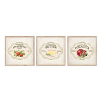 BILDERSET - Beige/Multicolor, Basics, Holz/Papier (30/30/2.5cm)