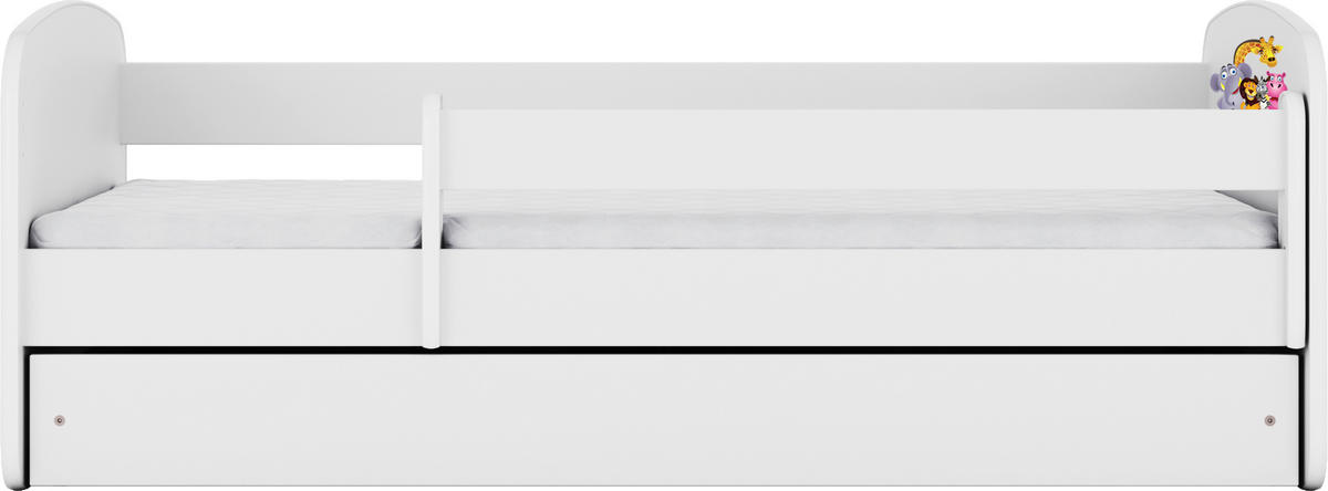 KINDER-/JUNIORBETT - Birkefarben/Weiß, MODERN, Holz/Holzwerkstoff (80/160cm) - MID.YOU