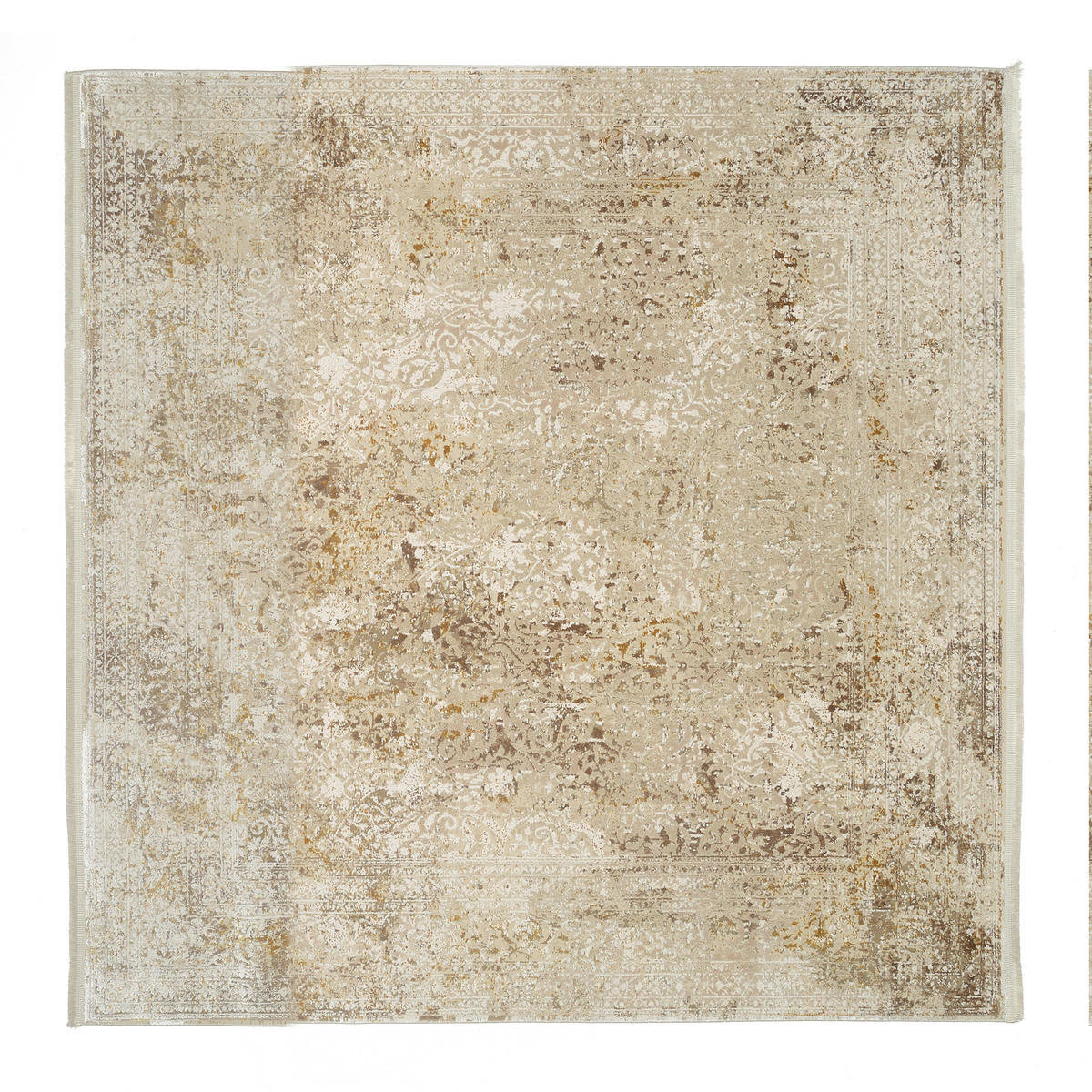 VINTAGE-TEPPICH 240/240 cm Avignon Goldfarben, Beige  - Beige/Goldfarben, Design, Textil (240/240cm) - Dieter Knoll