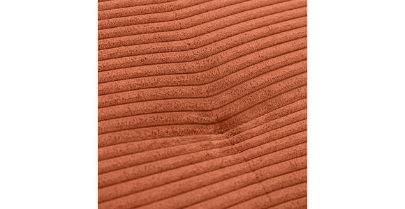 HOCKERBANK 103/45/71 cm Cord Rostfarben Holz - Eichefarben/Rostfarben, KONVENTIONELL, Holz/Textil (103/45/71cm) - Carryhome