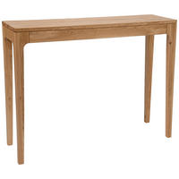 KONSOLENTISCH Wildeiche massiv Wildeiche  - Wildeiche, Basics, Holz (100/30/80cm)