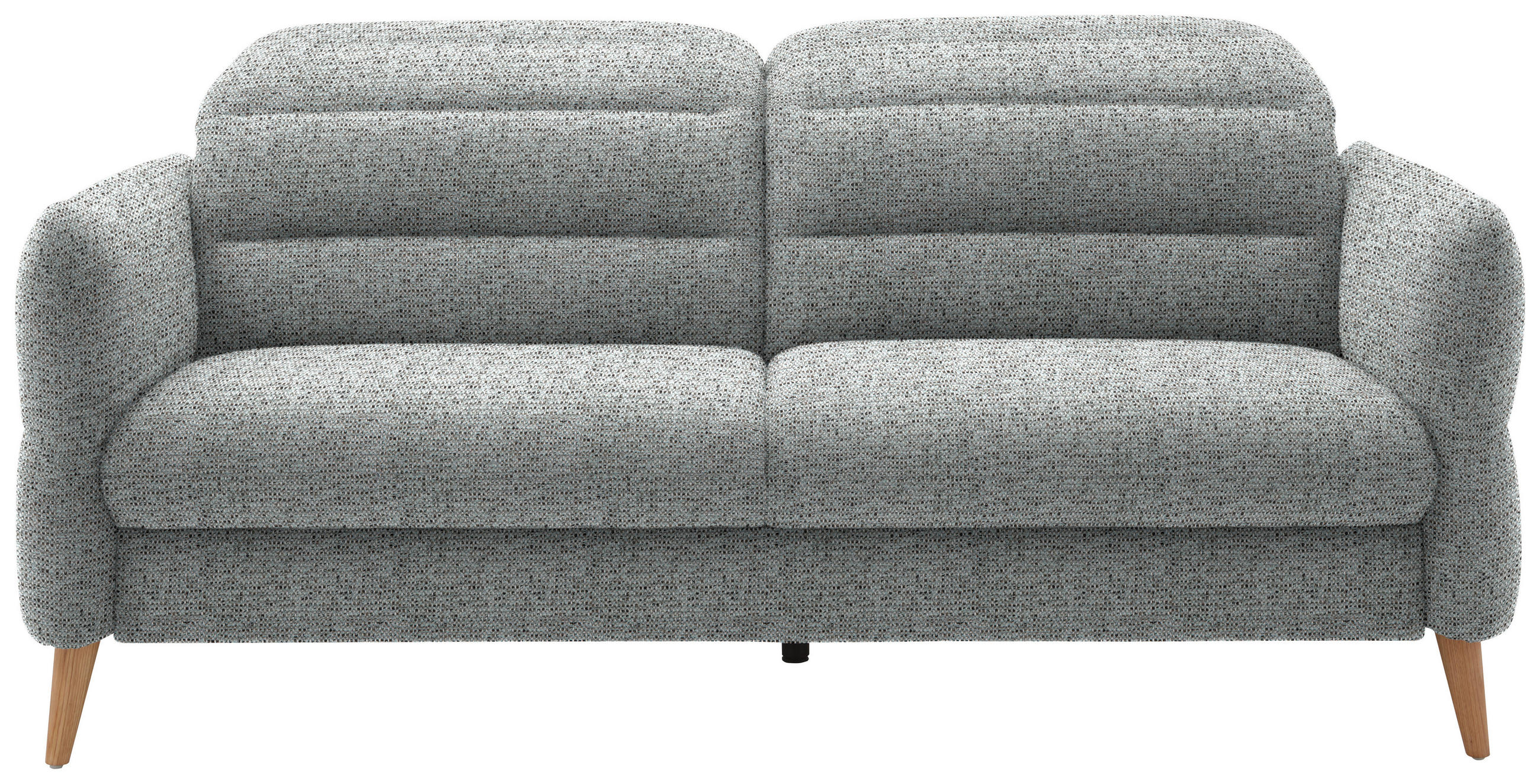 2-SITZER-SOFA in Webstoff Pastellblau  - Eiche Bianco/Pastellblau, Design, Holz/Textil (192-220/85-106/98-112cm) - Dieter Knoll