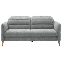 2-SITZER-SOFA in Webstoff Pastellblau  - Eiche Bianco/Pastellblau, Design, Holz/Textil (192-220/85-106/98-112cm) - Dieter Knoll