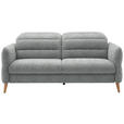 2-SITZER-SOFA  in Webstoff Pastellblau  - Eiche Bianco/Pastellblau, Design, Holz/Textil (192-220/85-106/98-112cm) - Dieter Knoll