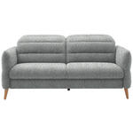 2-SITZER-SOFA  in Webstoff Pastellblau  - Eiche Bianco/Pastellblau, Design, Holz/Textil (192-220/85-106/98-112cm) - Dieter Knoll