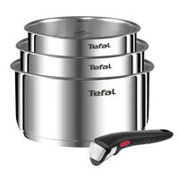 GRYT- OCH KASTRULLSET INGENIO EMOTION 4 delar  - stålfärgad, Design, metall/plast - Tefal