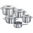 KOCHTOPFSET Edelstahl 5-teilig - Edelstahlfarben, Basics, Metall - Schulte Ufer KOCHTOPFSET Edelstahl 5-teilig - Edelstahlfarben, Basics, Metall - Schulte Ufer