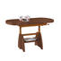 COUCHTISCH Kernnussbaum furniert Nussbaumfarben - Nussbaumfarben, KONVENTIONELL, Metall (125(165,5)/71/56-75cm) - Venda