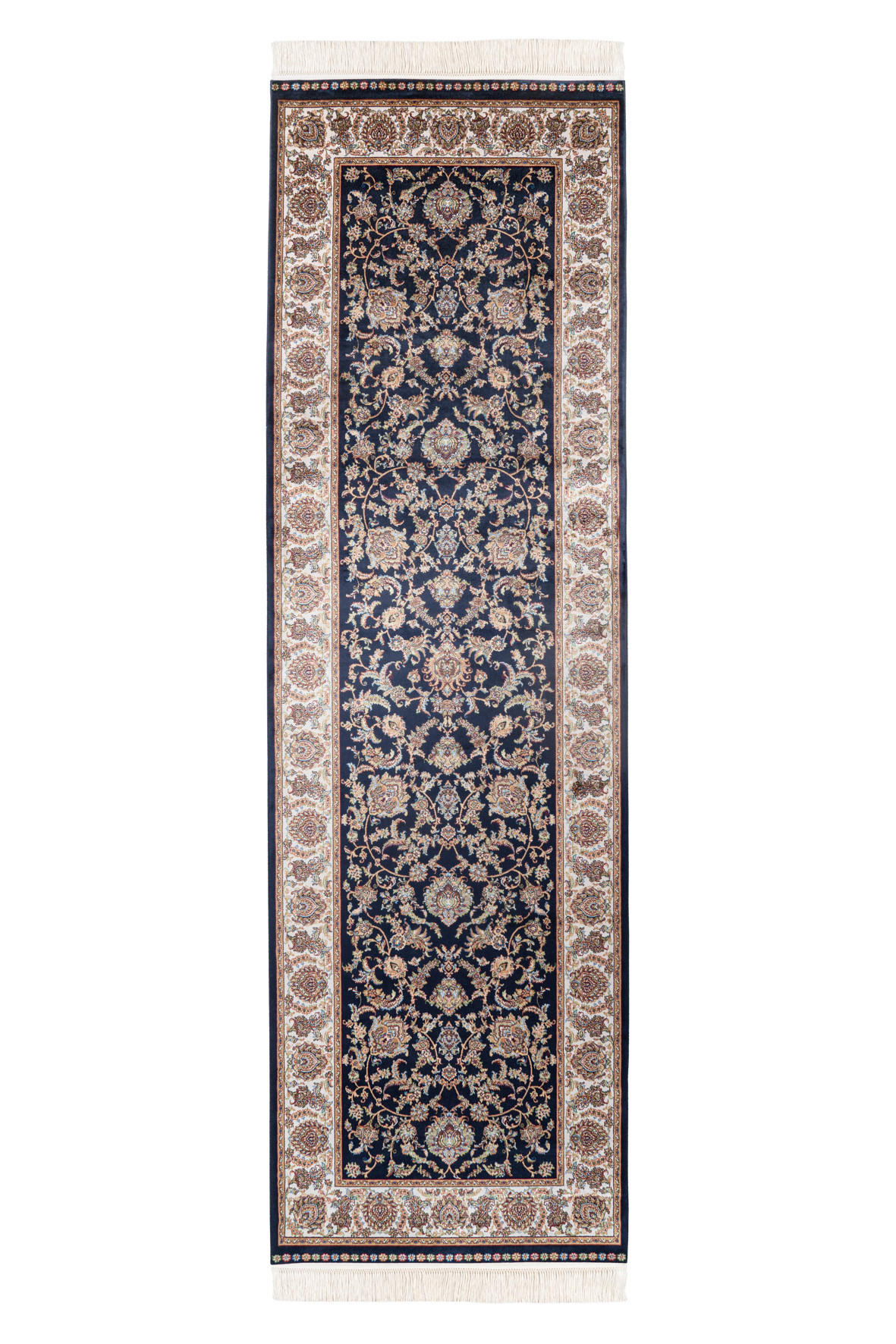 LÄUFER 80/250 cm My Babylon of Obsession Blau, Creme, Hellbraun  - Blau/Hellbraun, Design, Textil (80/250cm) - Obsession
