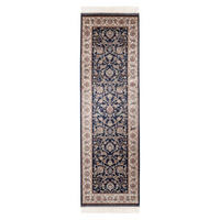 TRAVERSĂ - albastru/crem, Design, textil (80/250cm)
