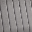 DREHSTUHL Samt Grau, Schwarz  - Schwarz/Grau, KONVENTIONELL, Kunststoff/Textil (50/93-101/62cm) - Carryhome