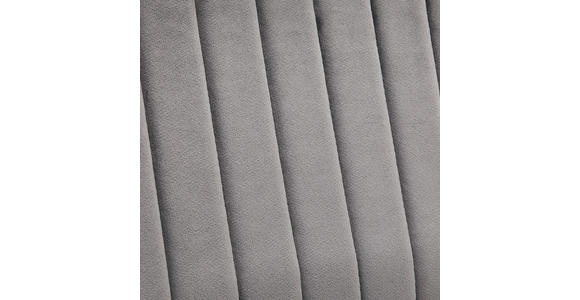 DREHSTUHL Samt Grau, Schwarz  - Schwarz/Grau, KONVENTIONELL, Kunststoff/Textil (50/93-101/62cm) - Carryhome
