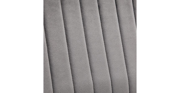 DREHSTUHL in Samt Grau, Schwarz - Schwarz/Grau, KONVENTIONELL, Kunststoff/Textil (50/93-101/62cm) - Carryhome