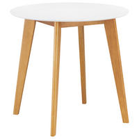 ESSTISCH in Holz 80/80/76 cm  - Weiss/Eichefarben, Design, Holz (80/80/76cm) - Livetastic