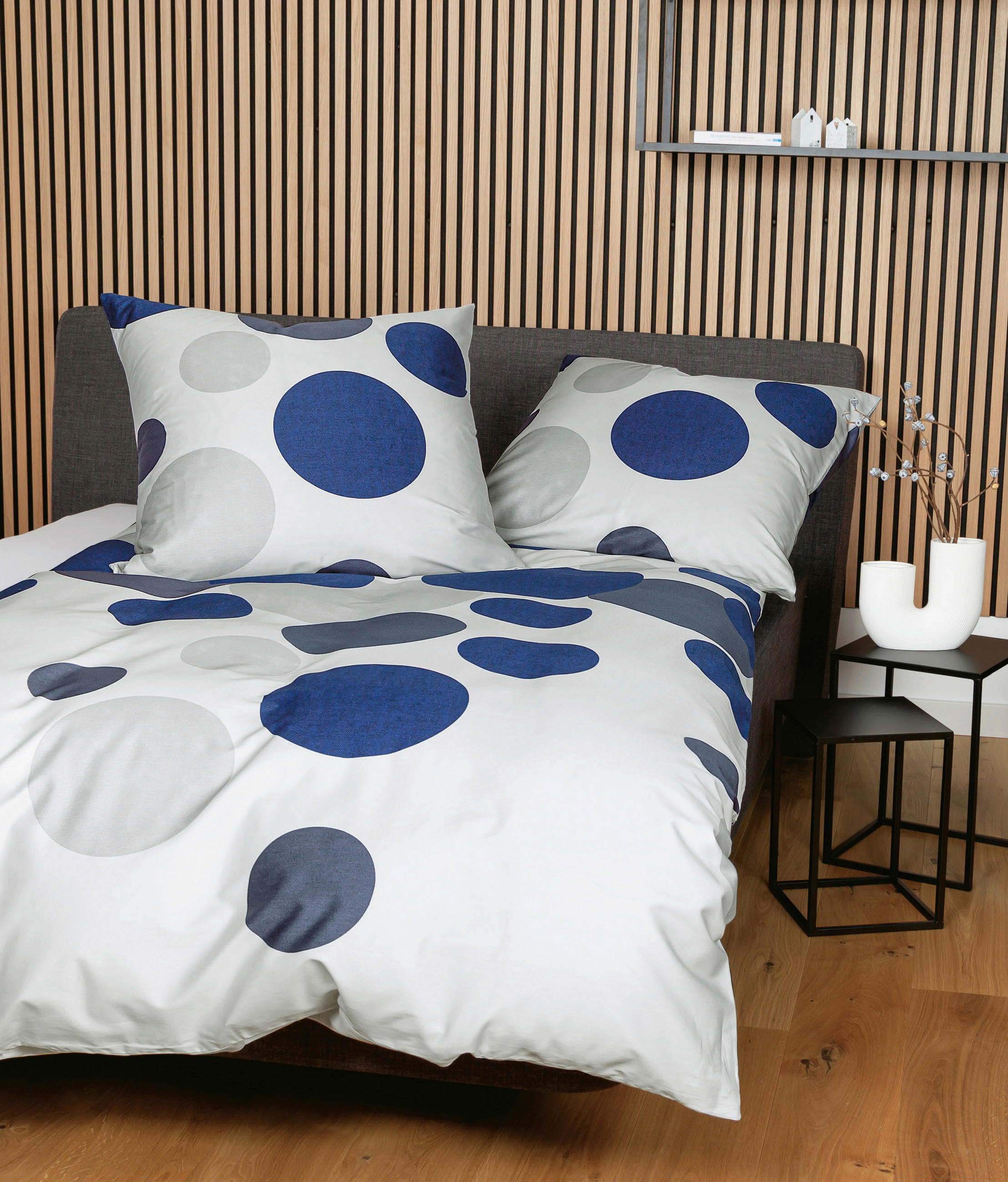 ÁGYNEMŰHUZAT-GARNITÚRA 140/200 cm  - kék, Basics, textil (140/200cm)