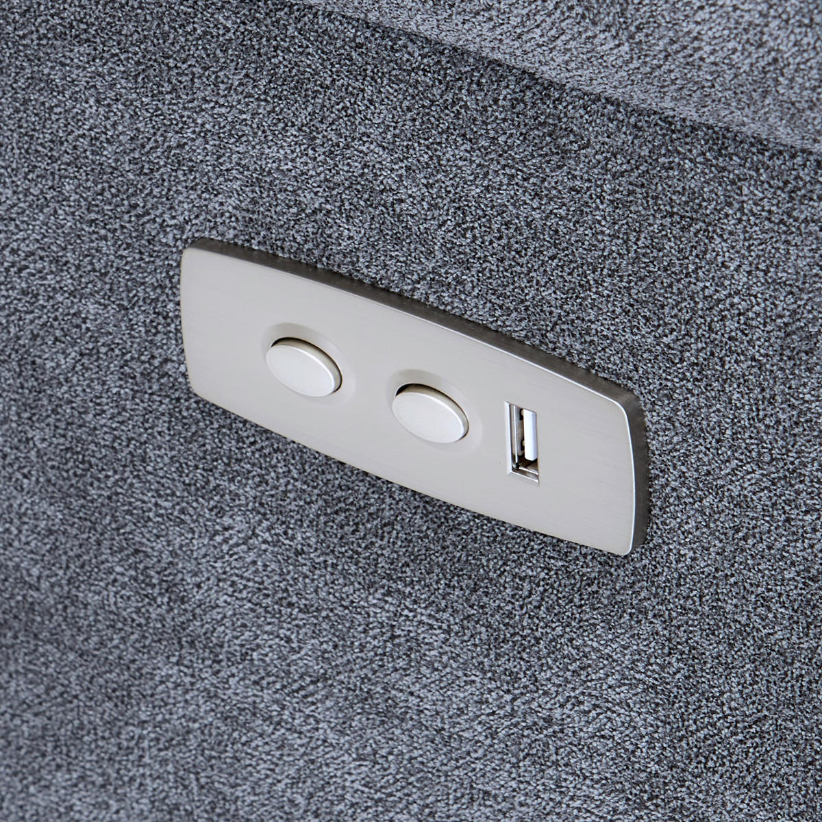 RELAXSESSEL Webstoff    - Schwarz/Grau, KONVENTIONELL, Kunststoff/Textil (92/102/93cm) - P & B