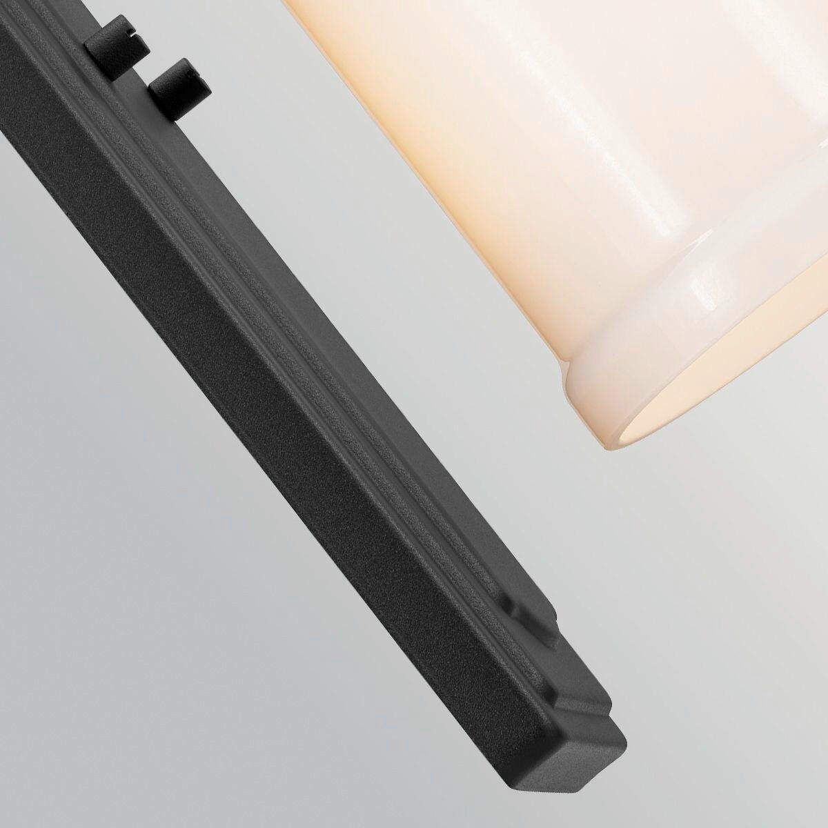 WANDLEUCHTE Kichler 30,5/12,7/15,9 cm  - Schwarz, KONVENTIONELL, Glas/Metall (30,5/12,7/15,9cm) - Elstead Lighting