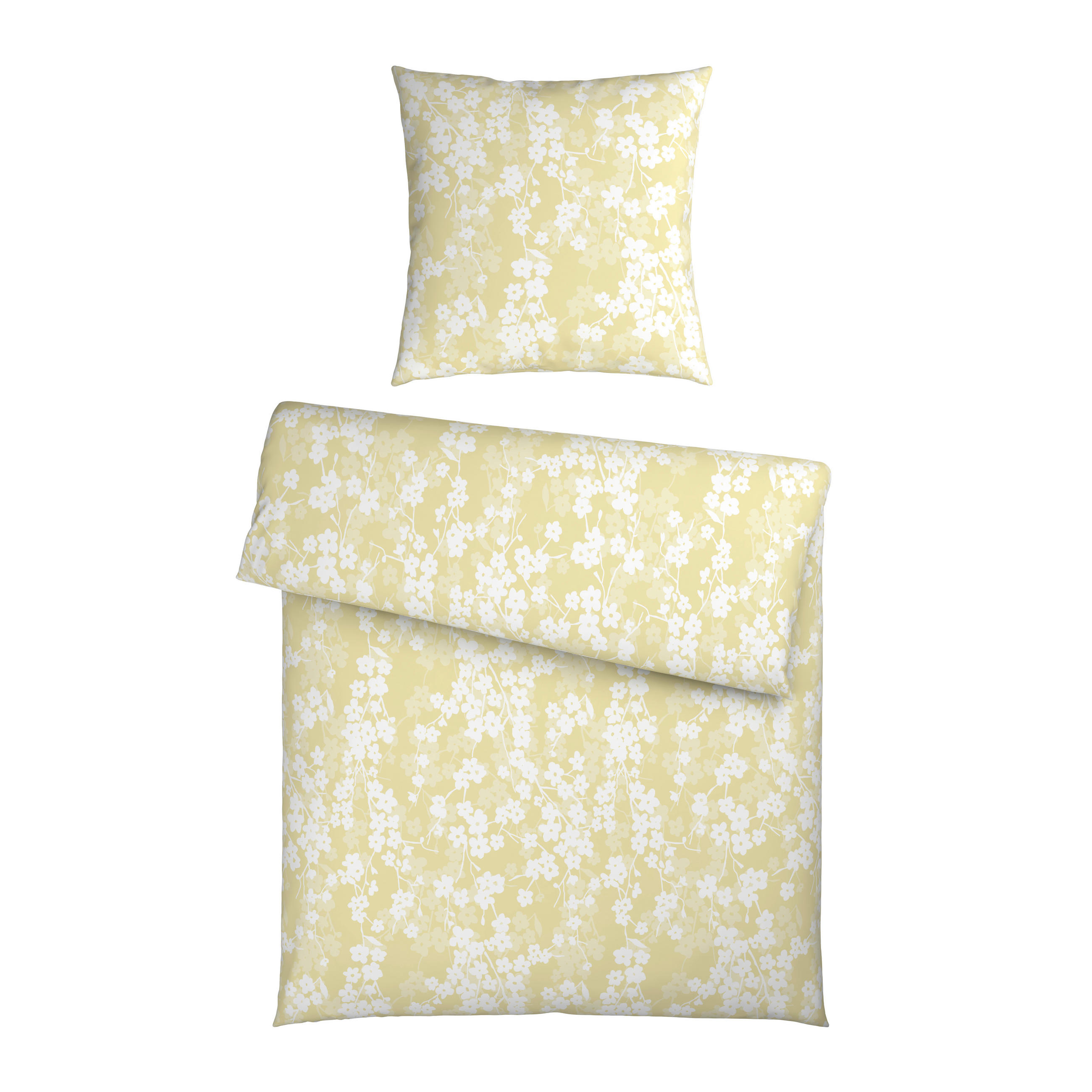 BETTWÄSCHE Musselin 155/220 cm  - Gelb, Textil (155/220cm) - Esposa