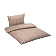 BETTWÄSCHE CUBY Satin 160/210 cm  - Taupe, KONVENTIONELL, Textil (160/210cm) - Esposa