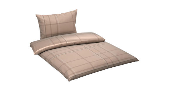 BETTWÄSCHE CUBY Satin 160/210 cm  - Taupe, KONVENTIONELL, Textil (160/210cm) - Esposa