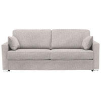 SCHLAFSOFA in Textil Hellgrau  - Chromfarben/Hellgrau, Konventionell, Textil/Metall (208/86/97cm) - Novel