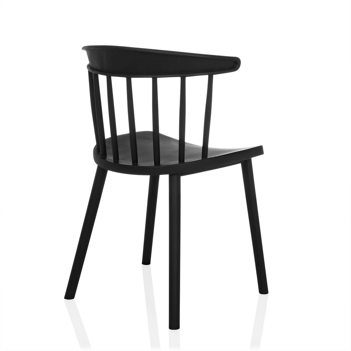 BESUCHERSTUHL  in Schwarz  - Schwarz, MODERN, Kunststoff (53/75/45cm) - MID.YOU
