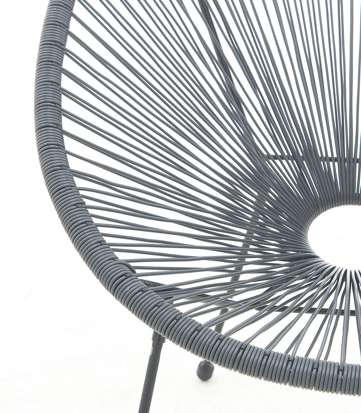 GARTENSTUHL-SET Stahl Grau  - Schwarz/Grau, Design, Kunststoff/Metall (73/88/73cm) - Livetastic