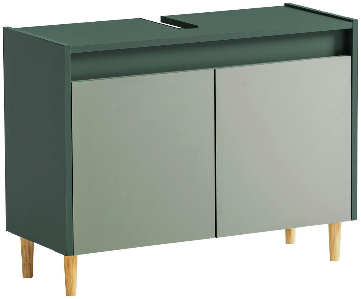 WASCHBECKENUNTERSCHRANK 80,0/60,0/33,0 cm  - Waldgrün/Dunkelgrün, MODERN, Holz/Holzwerkstoff (80,0/60,0/33,0cm) - MID.YOU
