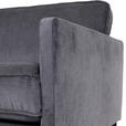 2-SITZER-SOFA  in Cord Anthrazit  - Anthrazit/Schwarz, Design, Holz/Textil (175/64/85cm) - Ambia Home