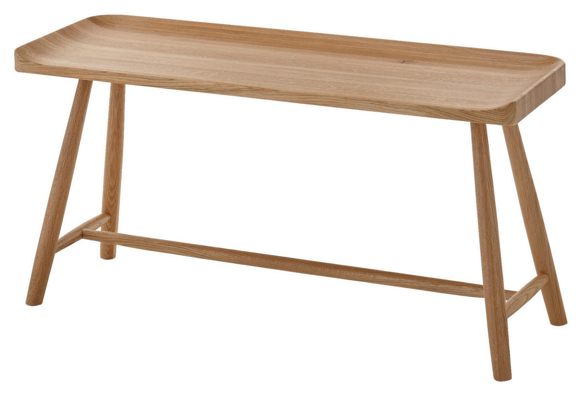 SEDACÍ LAVICE, dřevo, 95/45/35 cm - barvy dubu, Basics, dřevo (95/45/35cm)