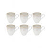 KAFFEEBECHERSET TAORMINA 6-teilig  - Weiß Hochglanz, Basics, Keramik (0.41l) - Costa Nova