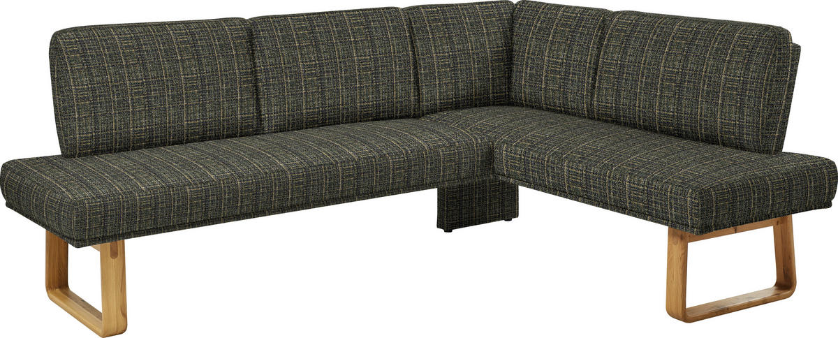 ECKBANK 280/174 cm  in Grün, Eichefarben  - Eichefarben/Grün, Design, Holz/Textil (280/174cm) - Dieter Knoll