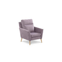 RELAXSESSEL in Textil Rosa  - Buchefarben/Rosa, Design, Holz/Textil (88/110/92cm) - Livetastic