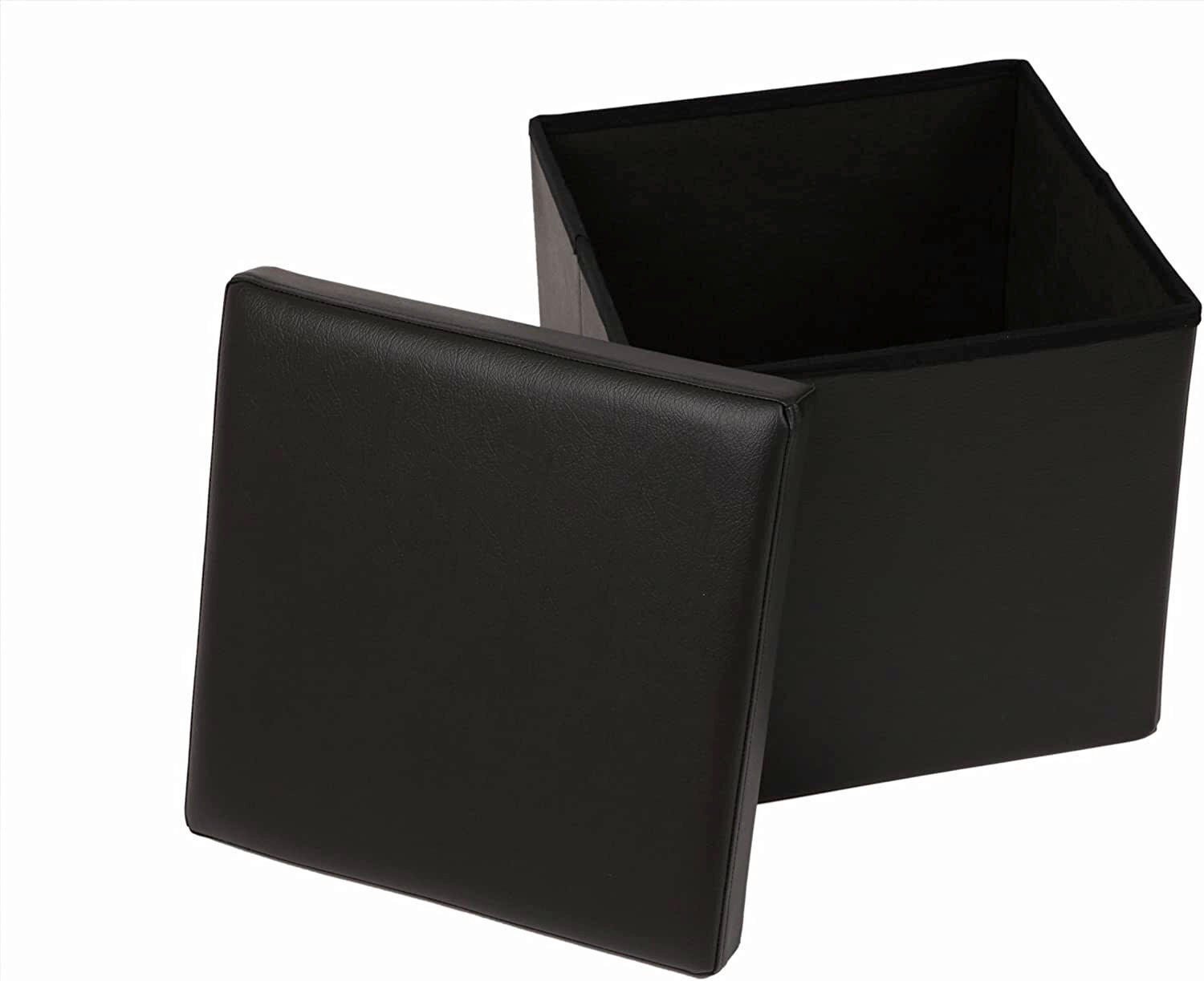 SITZWÜRFEL Schwarz  - Schwarz, Basics, Kunststoff (38/38/38cm) - Echtwerk