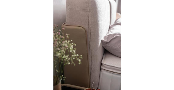 BOXSPRINGBETT 200/200 cm  in Hellgrau, Greige  - Greige/Hellgrau, Design, Textil/Metall (200/200cm) - Johann Jakob