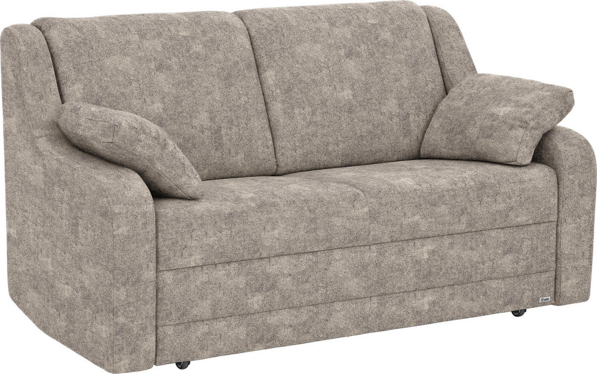 SCHLAFSOFA in Textil Beige, Hellbraun  - Hellbraun/Beige, Konventionell, Kunststoff/Textil (158/88/91cm) - Sedda